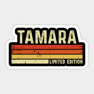 Tamara Name Vintage Retro Limited Edition Gift Sticker